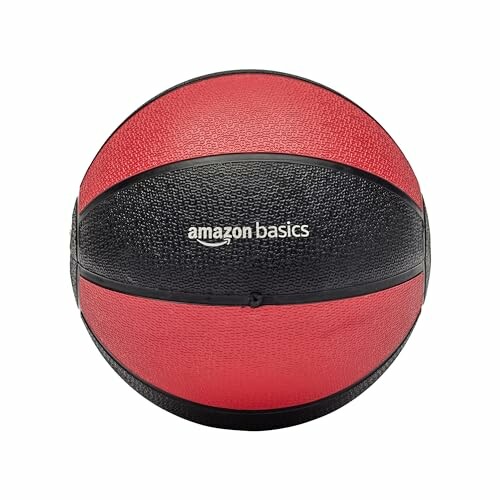 Amazon Basics red and black basketball