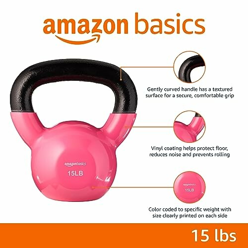 Amazon Basics Pink Kettlebell