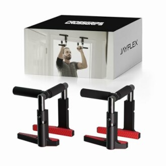 Jayflex CrossGrips portable pull-up handles with packaging