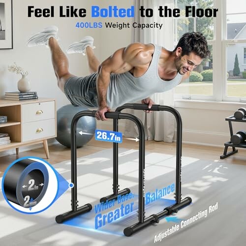 Sportsroyals Adjustable Dip Bar