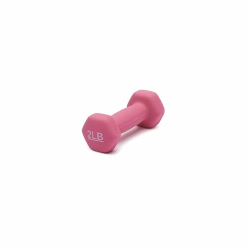 Pink 2-pound dumbbell