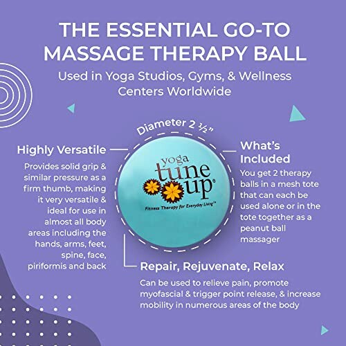 Essential go-to massage therapy ball with benefits and usage.